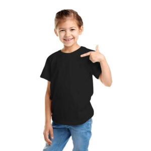 Girls Short Sleeve Black T-Shirt