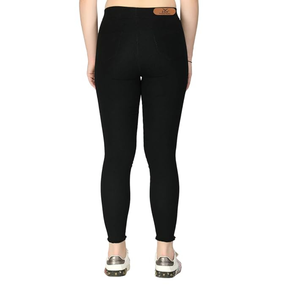 Clothing Women's Regular Fit Black Jeans - Image 2