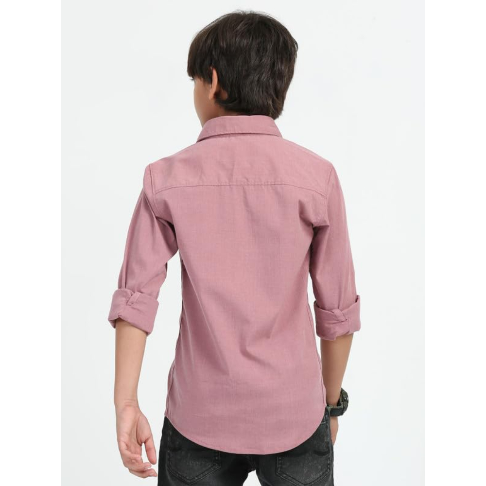Boys Pink Shirt Stylish Casualwear Buttoned - Image 2
