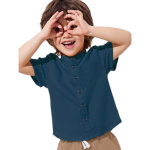 Plain Blue Kids Shirt for Boys