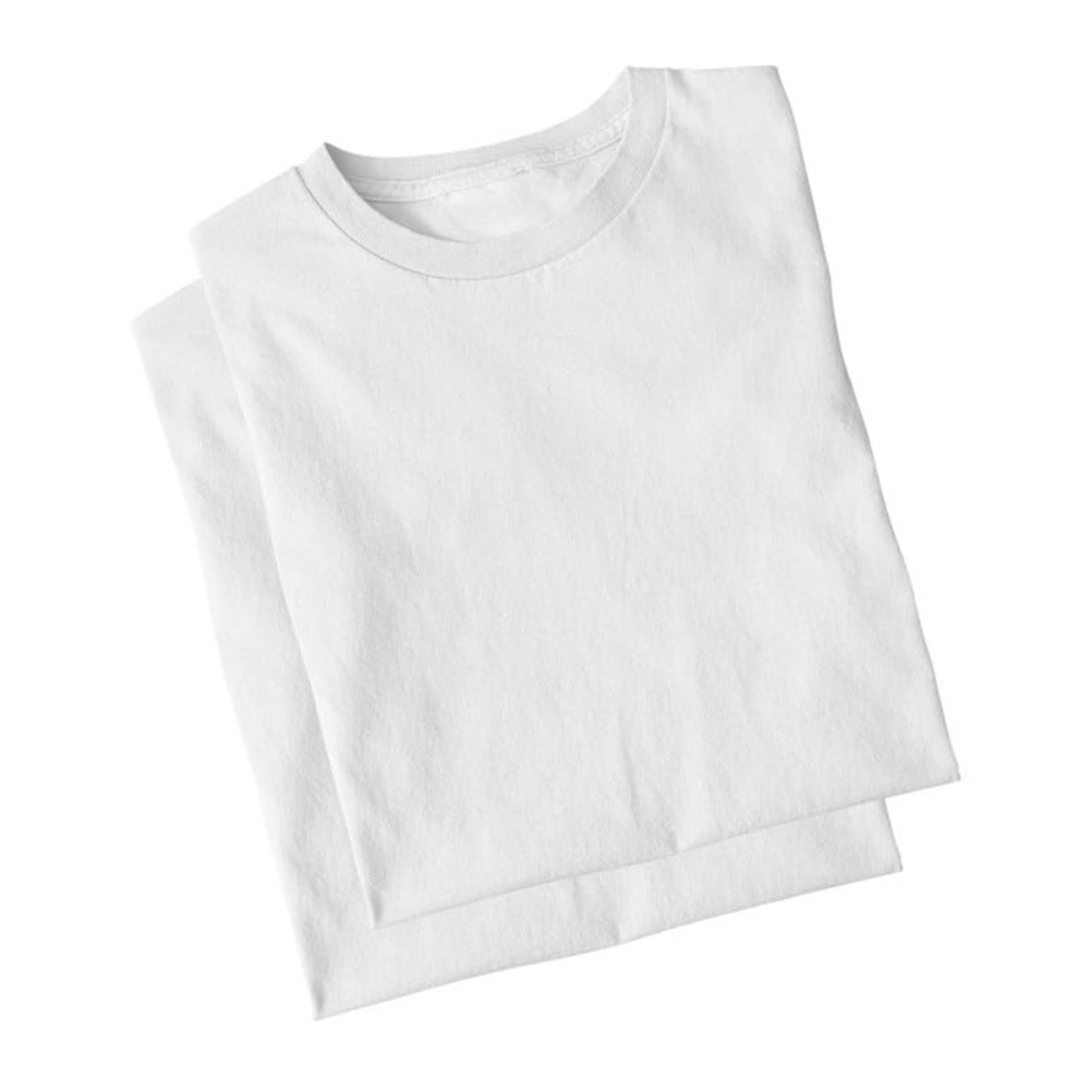 Kids Unisex Round Neck Cotton White T-Shirt - Image 4