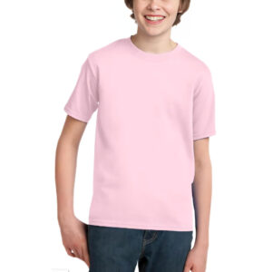 Solid Plain Pink T- Shirt for Boys