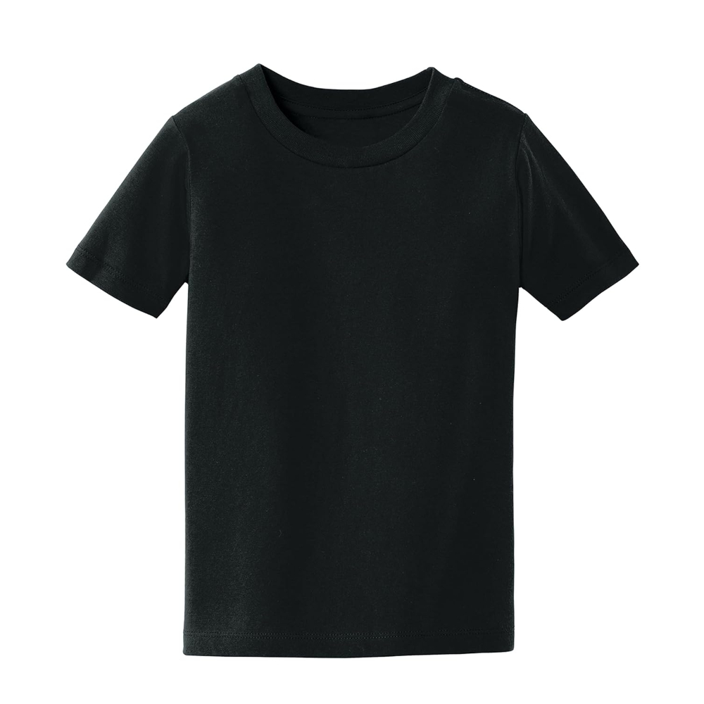 Kids Unisex Black T-Shirt for Baby Boys & Girls - Image 3
