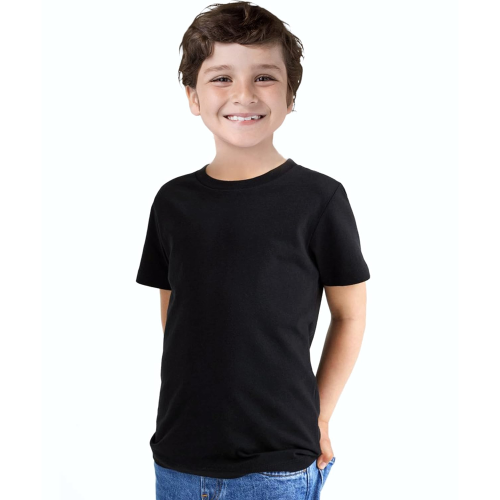 Kids Unisex Black T-Shirt for Baby Boys & Girls