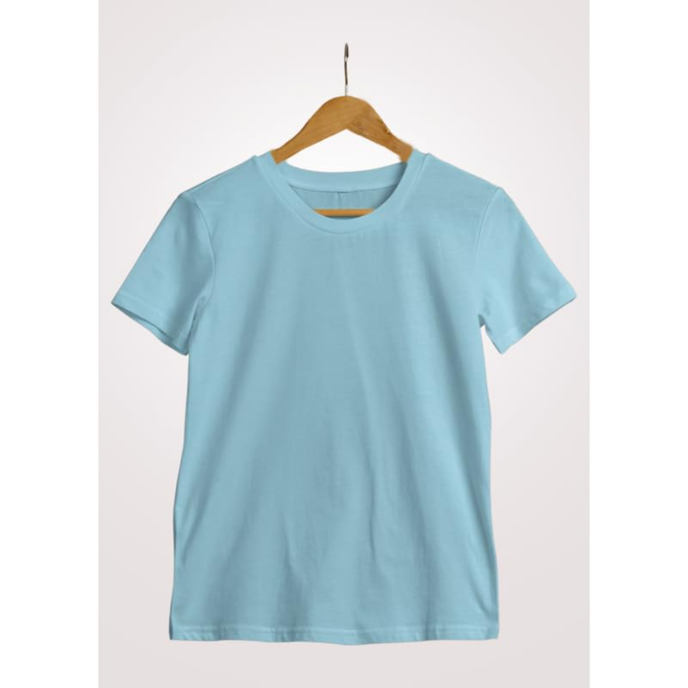 Kids Unisex Sky Blue T-Shirt for Baby Boys & Girls - Image 2
