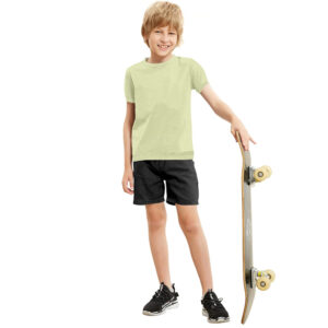 Solid Plain Pista Cotton Kids T-Shirt