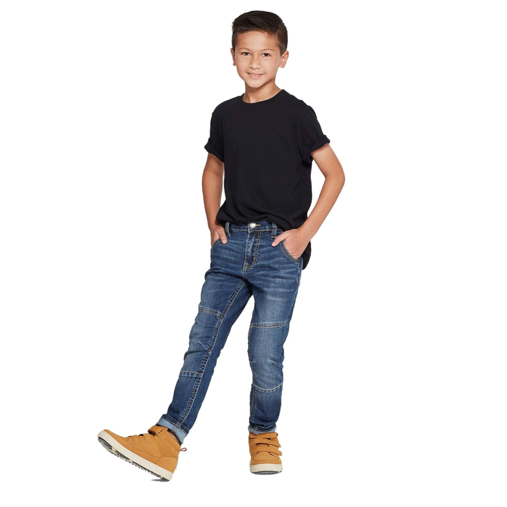 Cliths Boys Plain Black Cotton Tshirt - Image 2
