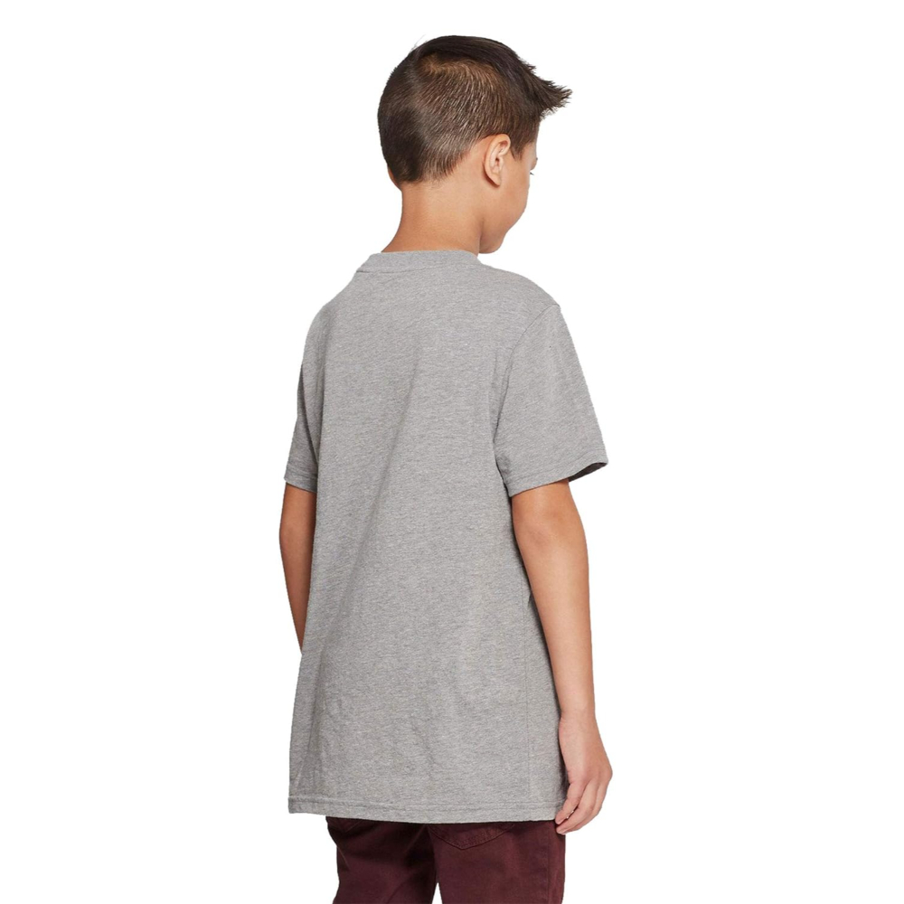 Cliths Boys Plain Light Grey Cotton Tshirt - Image 3