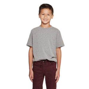 Cliths Boys Plain Light Grey Cotton Tshirt