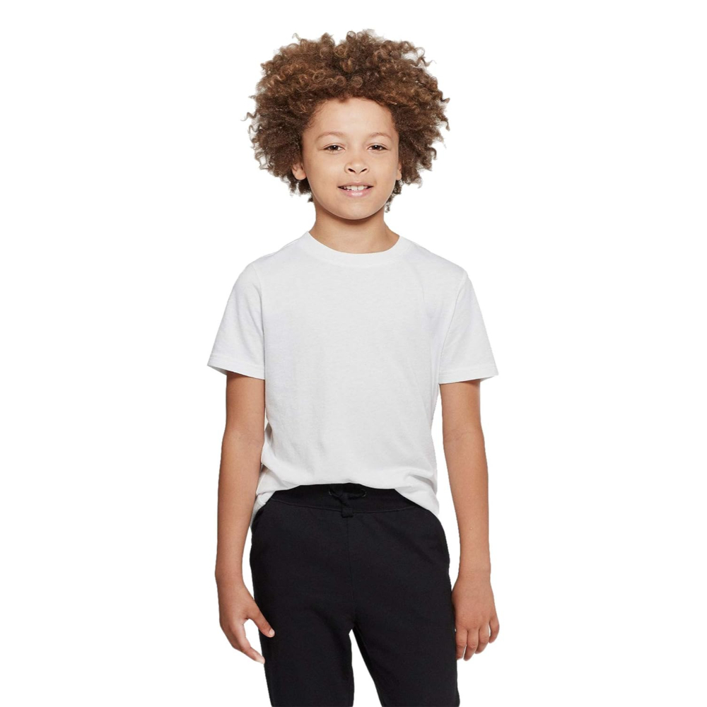 Cliths Boys Plain White Cotton Tshirt