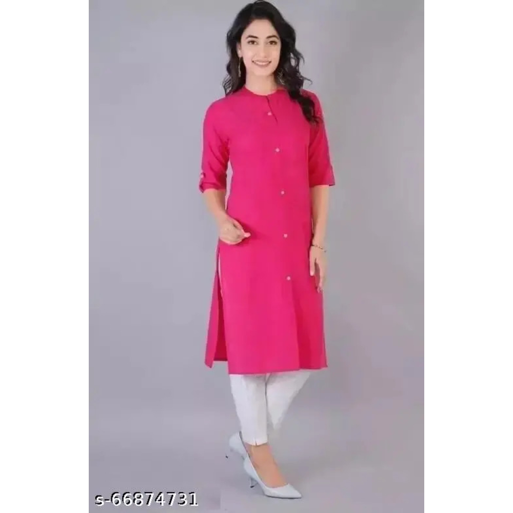 Multi Cotton Slub Kurti For Women Combo Pack - Image 2