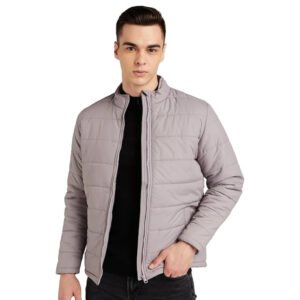 Men's Polyester Standard Stone Grey Jacket