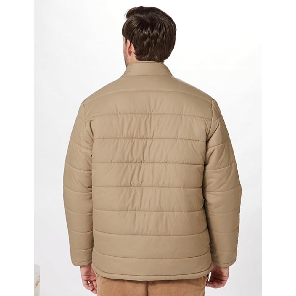 Men's Polyester Standard Beige Jacket - Image 2