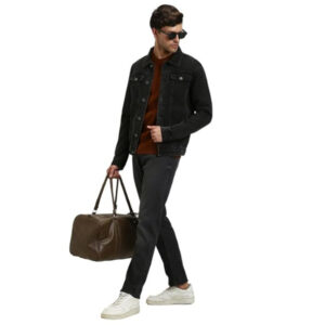 Men Regular Fit Denim Multicolour Jacket