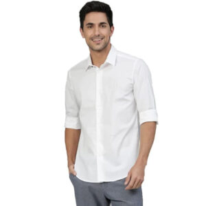 Men's Cotton Formal White Shirt