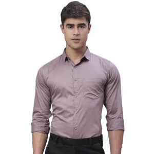 Men Satin Cotton Formal Dusty Pink Shirt
