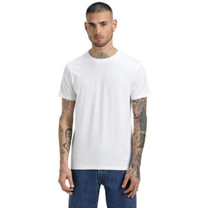 Men Pure Cotton White T-shirts