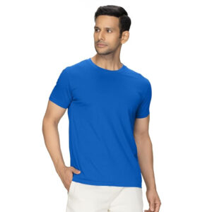 Men Regular Fit Royal Blue T-shirts