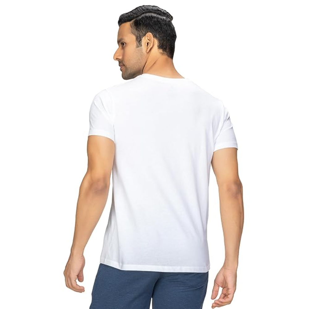 Men Regular Fit White T-shirts - Image 4
