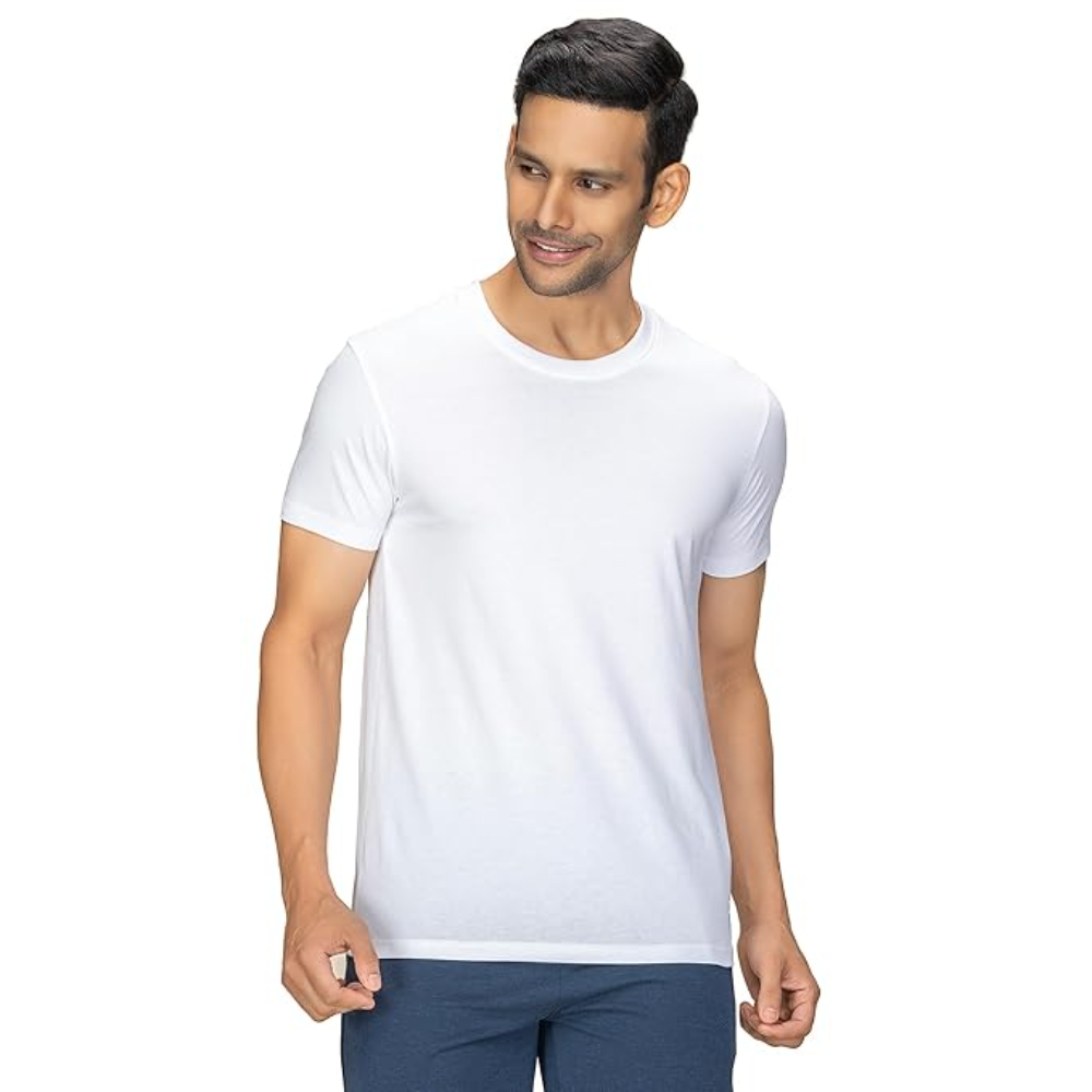 Men Regular Fit White T-shirts