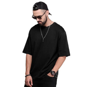 Men Oversized Black T-shirts