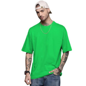 Men Oversized Neon Green T-shirts