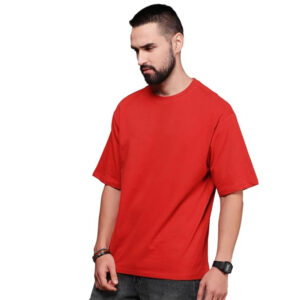 Men Oversized Red T-shirts