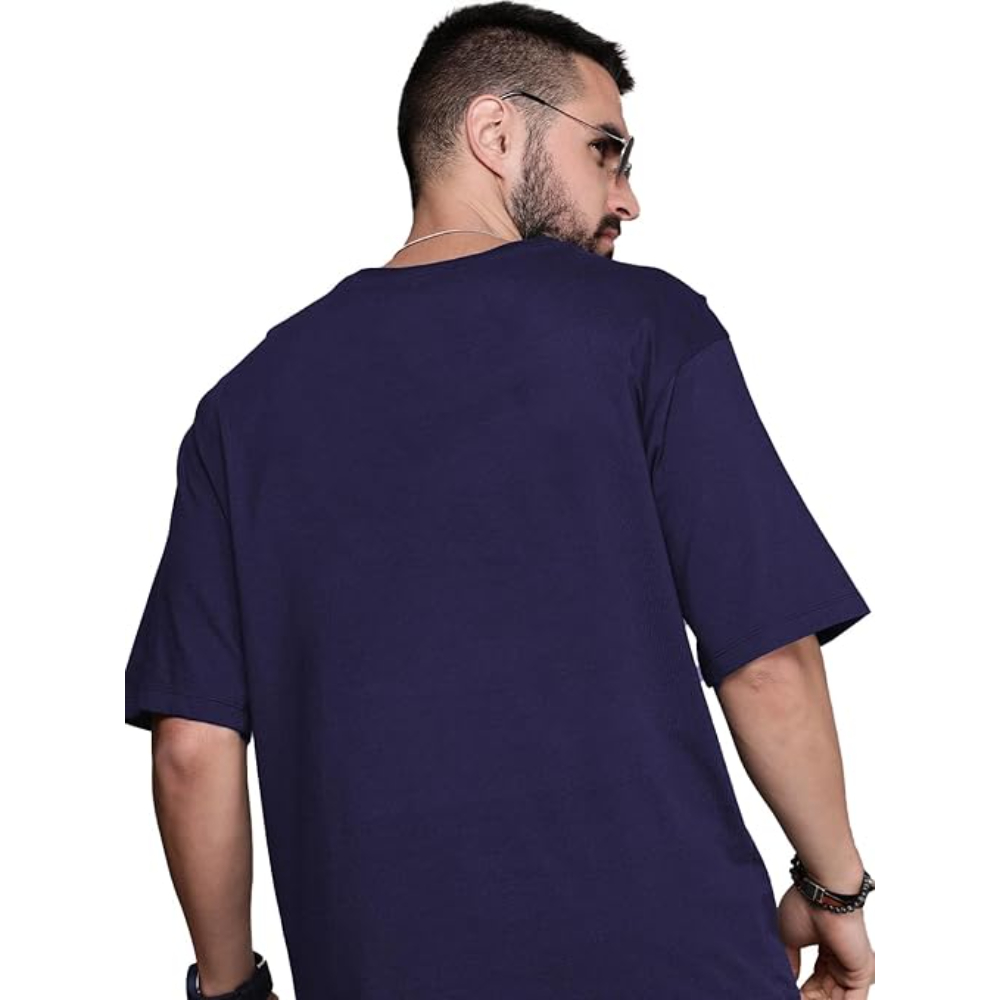 Men Round Neck Black T-shirts - Image 2