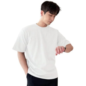 Men Round Neck White T-shirts