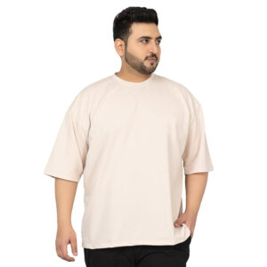 Men Cotton Pastel Beige T-shirts