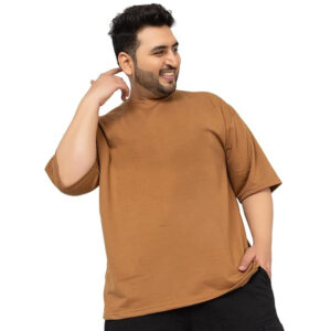 Men Cotton Golden Brown T-shirts