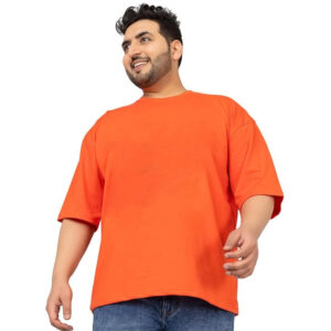 Men Cotton Golden Orange T-shirts
