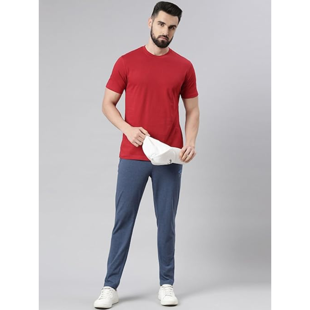 Men Pure Cotton Red T-shirts - Image 3