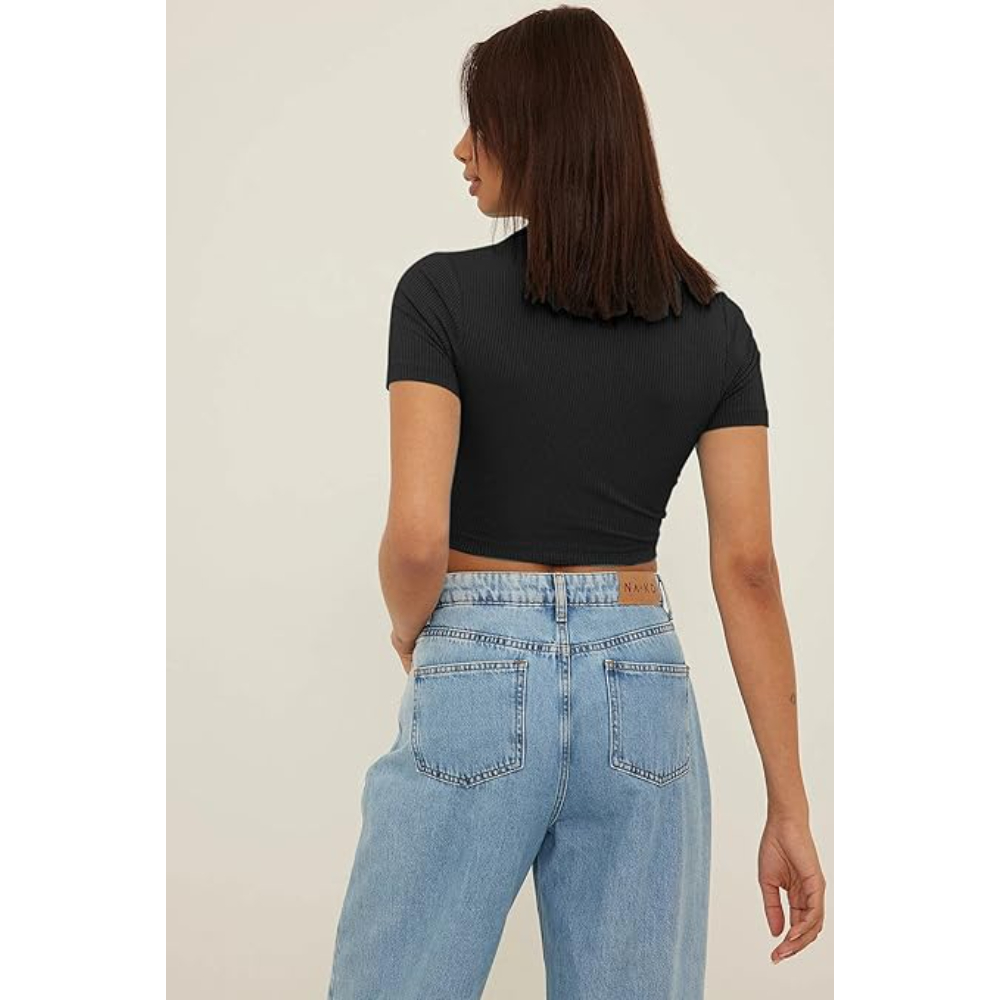 Women's Slim Fit Crop Top - Image 2
