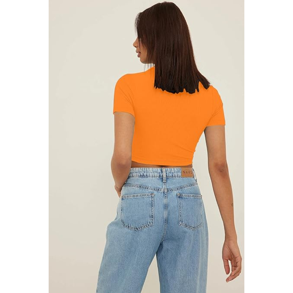 Women's Slim Fit Crop Top - Image 2