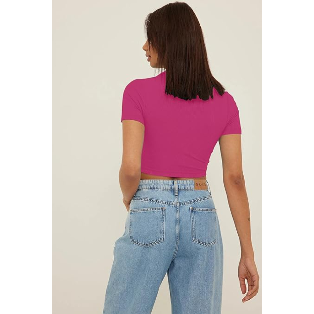 Women's Slim Fit Crop Top - Image 2