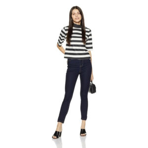 Women Stretchable Denim Navy Blue Jeans
