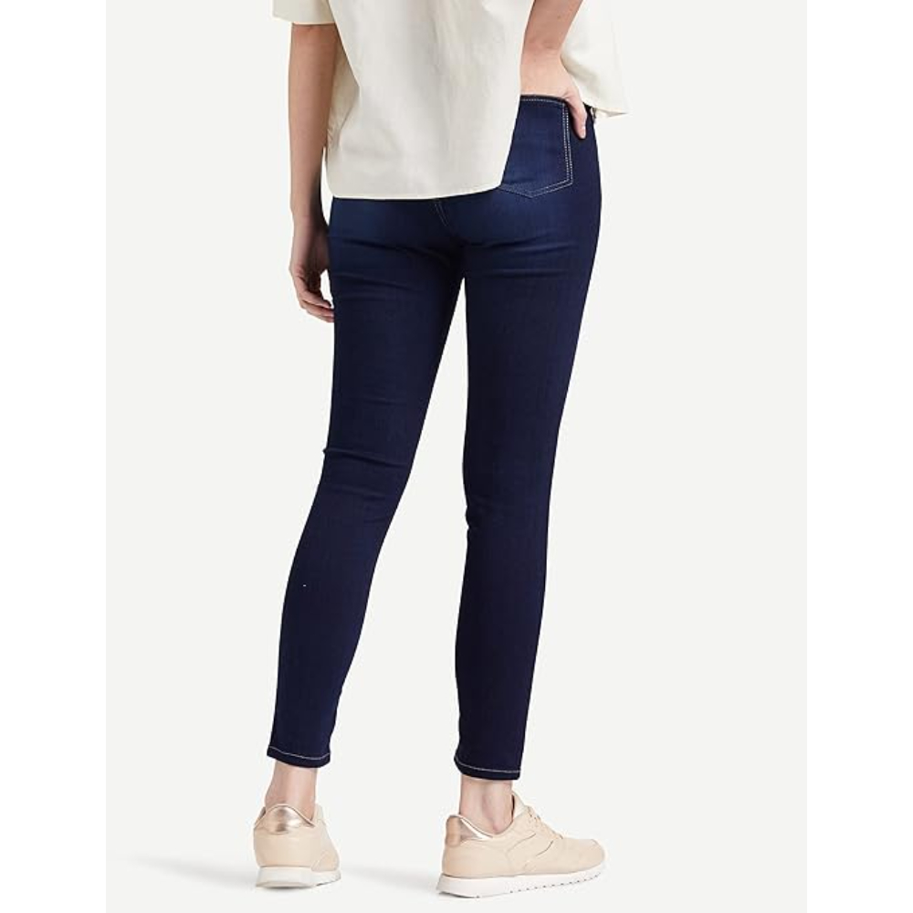 Women Ankle Length Med Blue Jeans - Image 3