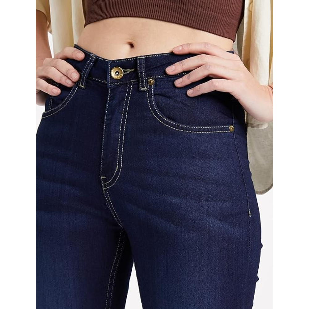 Women Ankle Length Med Blue Jeans - Image 2