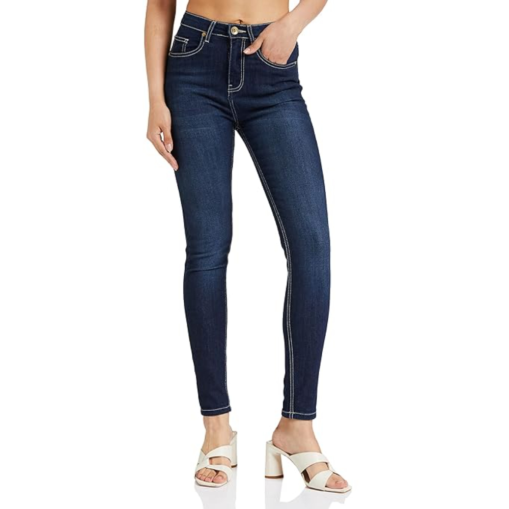 Women Ankle Length Dark Navy Jeans - Image 3