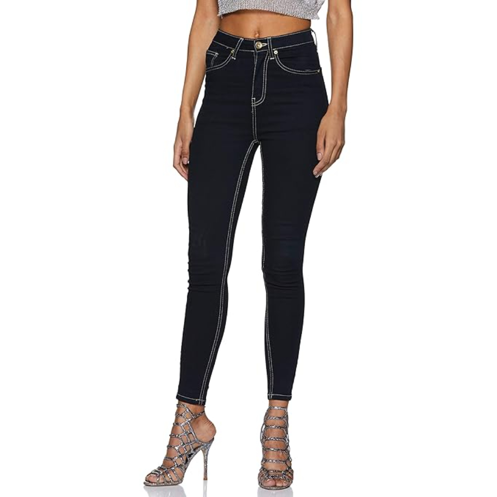 Women Ankle Length Navy Jeans - Image 3