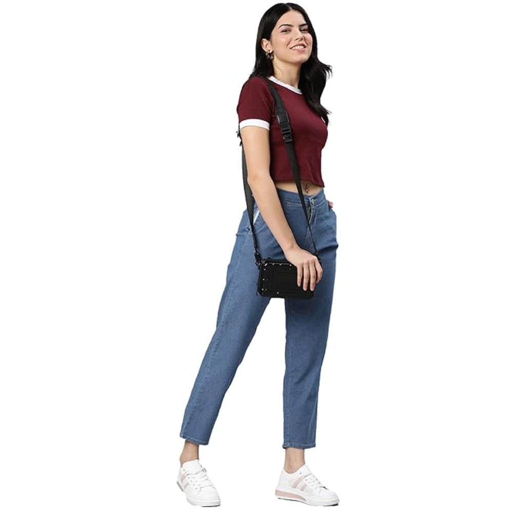 Womens High Rise Stone Blue Jeans
