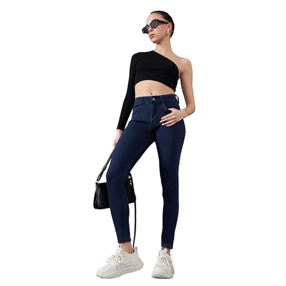 Women Skinny Fit Midnight Blue Jeans