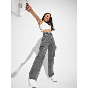 Women's Cargo Ash Grey Jeans
