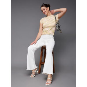 Women's Bootcut White Jeans