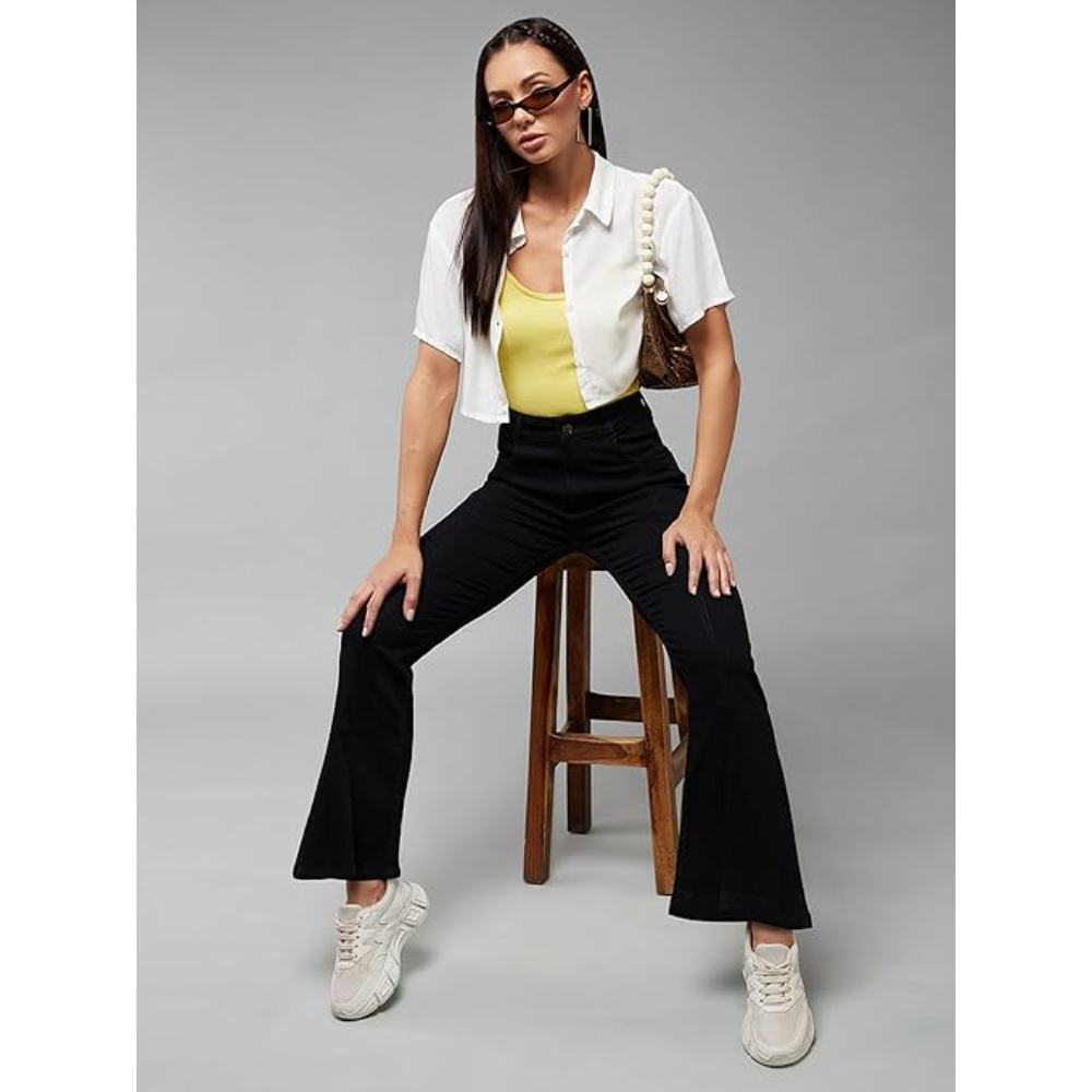 Women's Bootcut Black Jeans - Image 3