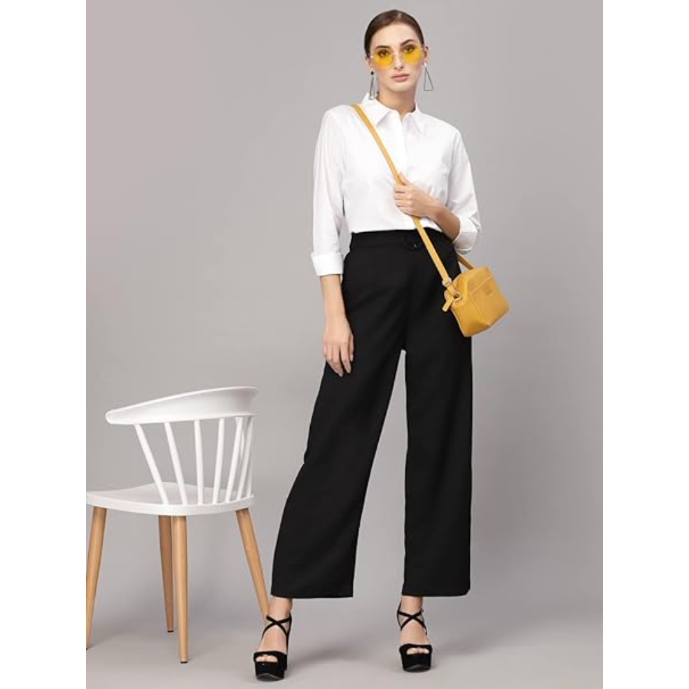 Women Cotton Regular Formal White Shirt - Image 3