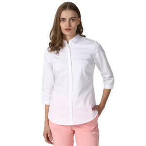 Women Plain formal White Shirt