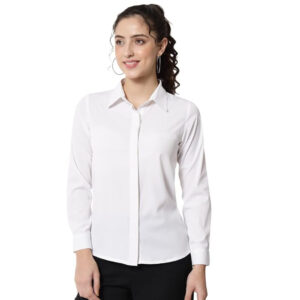 Women Office Wear Formal White Shirt