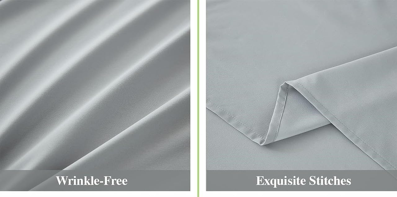 Solfru Bedsheet for Single Bed, (60x90 Inches, Light Grey)